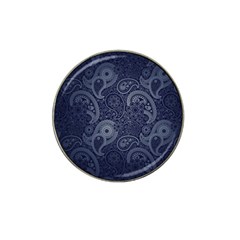 Blue Paisley Texture, Blue Paisley Ornament Hat Clip Ball Marker (4 Pack) by nateshop