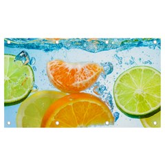 Fruits, Fruit, Lemon, Lime, Mandarin, Water, Orange Banner And Sign 7  X 4  by nateshop