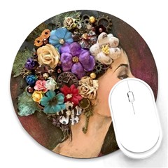 Garden Princess Round Mousepad by CKArtCreations