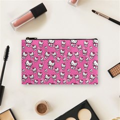 Hello Kitty Pattern, Hello Kitty, Child Cosmetic Bag (small) by nateshop