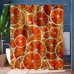 Oranges Patterns Tropical Fruits, Citrus Fruits Shower Curtain 60  X 72  (medium)  by nateshop