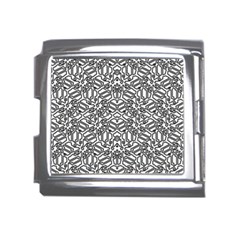 Monochrome Maze Design Print Mega Link Italian Charm (18mm) by dflcprintsclothing