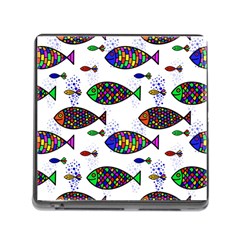 Fish Abstract Colorful Memory Card Reader (square 5 Slot) by Maspions