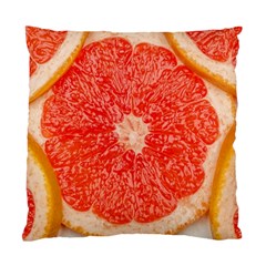 Grapefruit-fruit-background-food Standard Cushion Case (two Sides) by Maspions