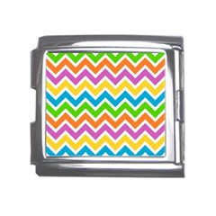 Chevron Pattern Design Texture Mega Link Italian Charm (18mm) by Apen