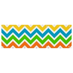 Chevron Pattern Design Texture Banner And Sign 9  X 3  by Apen