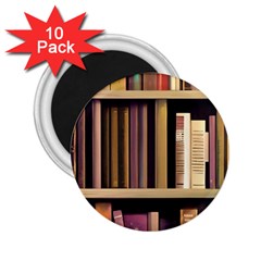 Books Bookshelves Office Fantasy Background Artwork Book Cover Apothecary Book Nook Literature Libra 2 25  Magnets (10 Pack)  by Posterlux