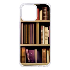 Books Bookshelves Office Fantasy Background Artwork Book Cover Apothecary Book Nook Literature Libra Iphone 14 Pro Max Tpu Uv Print Case by Posterlux