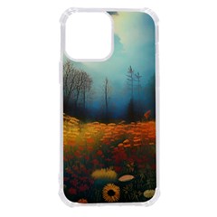 Wildflowers Field Outdoors Clouds Trees Cover Art Storm Mysterious Dream Landscape Iphone 13 Pro Max Tpu Uv Print Case by Posterlux