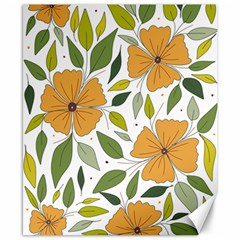 Flower Petal Plant Leaves Canvas 8  X 10  by Maspions