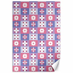 Flower Art Pattern Geometric Canvas 20  X 30  by Maspions