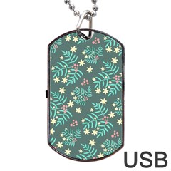 Illustration Pattern Seamless Dog Tag Usb Flash (two Sides) by Maspions