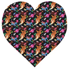 Beautiful Pattern Wooden Puzzle Heart by Sparkle