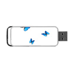 Butterfly-blue-phengaris Portable Usb Flash (one Side) by saad11