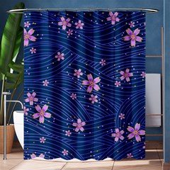 Flowers Floral Background Shower Curtain 60  X 72  (medium)  by Maspions