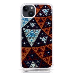 Fractal Triangle Geometric Abstract Pattern Iphone 14 Plus Tpu Uv Print Case by Cemarart