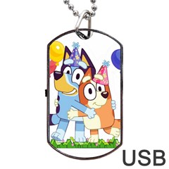 Bluey Birthday Dog Tag Usb Flash (one Side) by avitendut