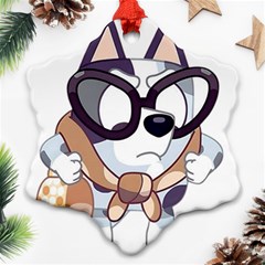 Bluey Christmas Ornament (snowflake) by avitendut