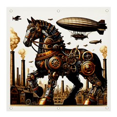 Steampunk Horse Punch 1 Banner And Sign 4  X 4  by CKArtCreations