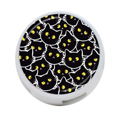 Cat Pattern Pet Drawing Eyes 4-port Usb Hub (one Side) by Maspions