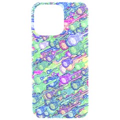 Sktechy Style Guitar Drawing Motif Colorful Random Pattern Wb Iphone 15 Pro Max Black Uv Print Pc Hardshell Case by dflcprintsclothing