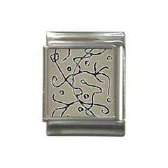 Sketchy Abstract Artistic Print Design Italian Charm (13mm) by dflcprintsclothing