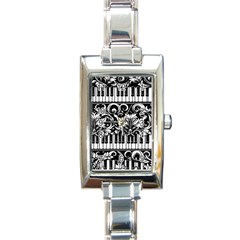 90a30151-30e5-41a4-8f9f-ca3e99b2c8da Rectangle Italian Charm Watch by RiverRootsReggae