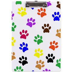 Pawprints Paw Prints Paw Animal A4 Acrylic Clipboard by Apen