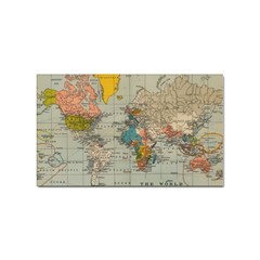 Vintage World Map Sticker Rectangular (100 Pack) by Proyonanggan