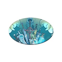 Adventure Time Lich Sticker (oval) by Bedest