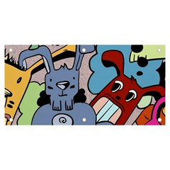 Graffiti Monster Street Theme Banner And Sign 6  X 3  by Bedest