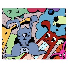 Graffiti Monster Street Theme Premium Plush Fleece Blanket (medium) by Bedest