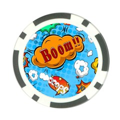 Comical Words Animals Comic Omics Crazy Graffiti Poker Chip Card Guard (10 Pack) by Bedest