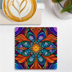 Schwarz Bunt Uv Print Square Tile Coaster  by 2607694c