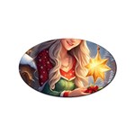 Christmas greetings Sticker Oval (10 pack) Front