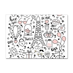 Big Collection With Hand Drawn Objects Valentines Day Sticker A4 (100 Pack) by Bedest