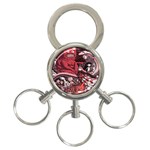 Adventure Time Cartoon 3-Ring Key Chain Front