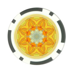 Sunshine Sunny Sun Abstract Yellow Poker Chip Card Guard (10 Pack) by Ravend