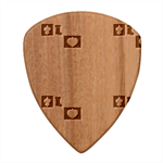 Cute Christmas Seamless Pattern Vector  - Guitar Shape Wood Guitar Pick Holder Case And Picks Set Pick