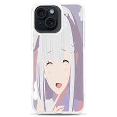 Emilia Rezero Iphone 15 Plus Tpu Uv Print Case by Azkajaya