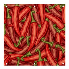 Seamless-chili-pepper-pattern Banner And Sign 4  X 4  by Ket1n9