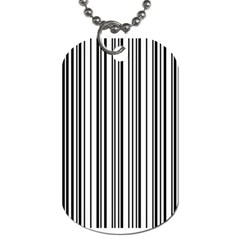 Barcode Pattern Dog Tag (one Side) by Ket1n9