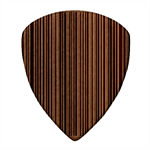 Barcode Pattern Square Wood Guitar Pick Holder Case And Picks Set Pick