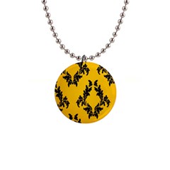 Zebra Zebra Pattern Zebra Fur Zebra Print Strip 1  Button Necklace by Azkajaya