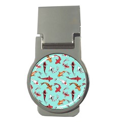 Pattern With Koi Fishes Money Clips (round)  by Ket1n9