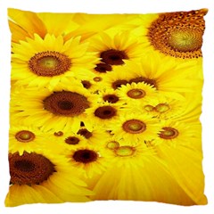 Beautiful Sunflowers Large Cushion Case (one Side) by Ket1n9