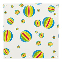 Balloon Ball District Colorful Banner And Sign 3  X 3  by Ket1n9