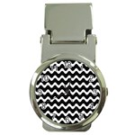 Wave-black White Money Clip Watches Front