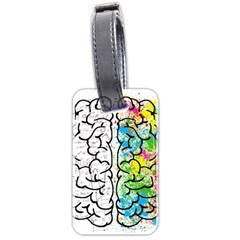 Brain Mind Psychology Idea Drawing Luggage Tag (two Sides) by Loisa77