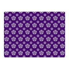 White Pentacle And Purple Pattern Two Sides Premium Plush Fleece Blanket (mini) by cheekywitch